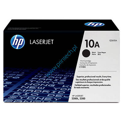 Czarny oryginalny Toner HP 10A - Q2610A Standardowa wydajność 6 000 stron. Do użycia w: HP LASERJET 2300, HP LASERJET 2300L, HP LASERJET 2300N, HP LASERJET 2300D, HP LASERJET 2300DN, HP LASERJET 2300DTN. TONERY HP WROCŁAW. HURTOWNIA HP WROCŁAW. DYSTRYBUTOR HP – PRODUCENT ZAMIENNIKÓW DO DRUKAREK HP