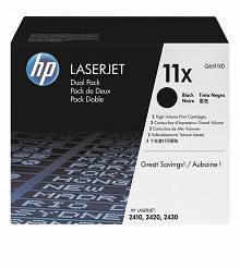 Toner oryginalny HP 11X Black Double Pack - Q6511XD, 2x12000str, HP LaserJet 2410, 2420, 2430