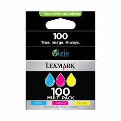 Tusz Lexmark 100 Color - 14N0849 - 14N0900E Cyan + 14N0901E Magenta + 14N0902E Yellow