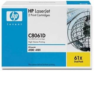 Toner HP 61X - LJ 4100 - C8061D Double Pack