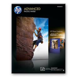 Papier HP Advanced Glossy Photo Paper 13cmX18cm 250g/25ark - Q8696A