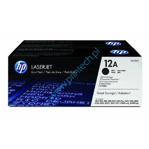 Toner oryginalny HP 12A Black Double Pack - Q2612AD, 2x2000str, HP LaserJet 1010, 1012, 1015, 1018, 1020, 1022, 3015, 3020, 3030, 3050, 3052, 3055AIO, M1005MFP