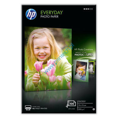 Papier HP Everyday Photo błyszczący A6 10cmX15cm 170g/100ark - Q5441A