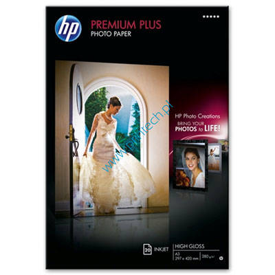 Papier HP Premium Plus High-gloss Photo A3 280g/20ark - Q5496A
